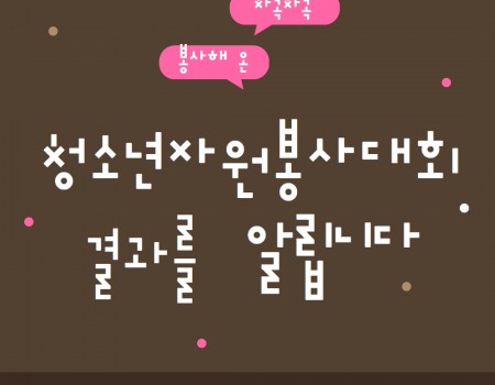 2025년 청소년자원봉사대회 결과